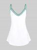 Plus Size & Curve Tribal Print Cami Top -  