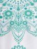 Plus Size & Curve Tribal Print Cami Top -  