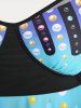 Plus Size & Curve Full Print Padded Modest Tankini Swimsuit -  