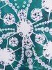 Plus Size & Curve Rhinestone Butterfly Print Asymmetric 2 in 1 Tee -  