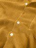 Corduroy Casual Shirt and Shorts Set -  