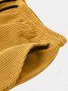 Ensemble de Chemise Décontractée en Velours Côtelé et de Short - Deep Yellow L