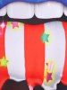 Plus Size & Curve American Flag Lip Print Patriotic Top -  