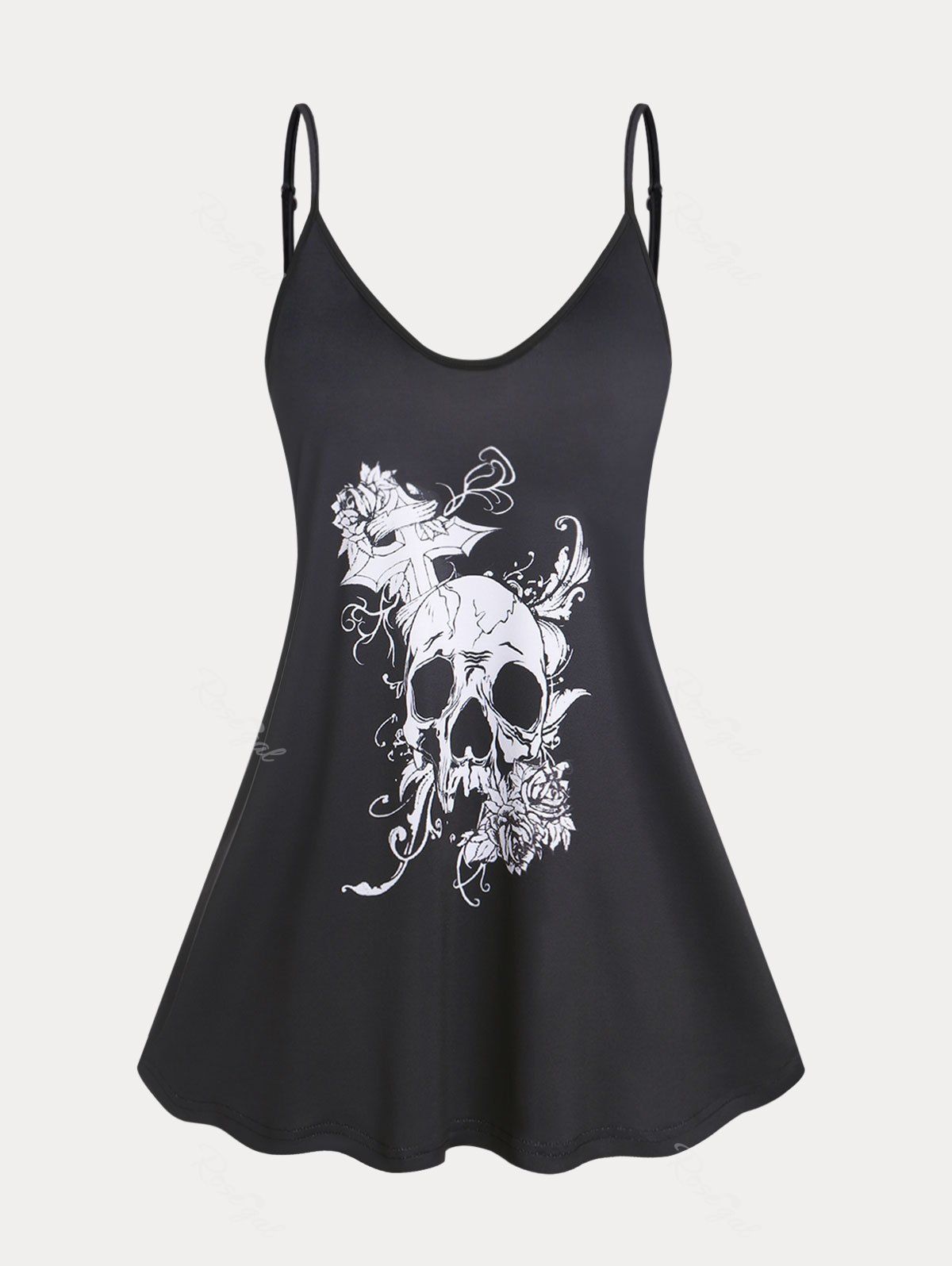 Outfits Plus Size & Curve Skull Cami Top  
