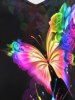 Plus Size & Curve Butterfly Splatter Paint Cami Top -  