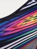 Plus Size & Curve Swirl Print Tank Top -  