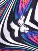 Plus Size & Curve Swirl Print Tank Top -  