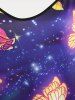 Plus Size & Curve Galaxy Butterfly Tank Top -  