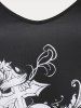 Plus Size & Curve Skull Cami Top -  