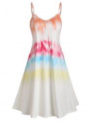 Tie Dye Short Cami Dress -  