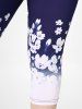 Plus Size & Curve Floral Print High Waist Capri Leggings -  