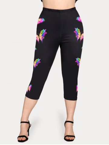 Plus Size & Curve Butterfly High Rise Leggings
