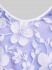 Plus Size & Curve Cottagecore Floral Print Tank Top -  