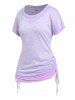 Plus Size & Curve 2 in 1 Cinched Tee -  