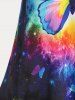 Plus Size & Curve Galaxy Butterfly Print Cami Top -  