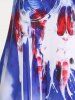 Plus Size & Curve Skull American Flag Print Patriotic Tank Top -  