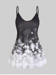 Plus Size & Curve Sparkle Starlight Print Cami Top -  