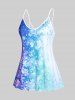 Plus Size & Curve Ombre Floral Print Cami Top -  