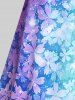 Plus Size & Curve Ombre Floral Print Cami Top -  