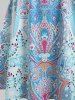 Bohemian Print Cross Back Cami Dress -  