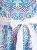 Bohemian Print Cross Back Cami Dress -  
