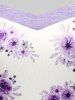 Plus Size & Curve Cottagecore Floral Print Tee -  