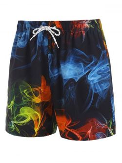 Shorts de Playa de Color Degradado con Cordones - MULTI - M