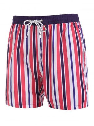 Stripe Print Casual Shorts