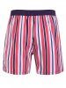 Stripe Print Casual Shorts -  