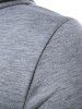 Zipper Slit Curved Hem Hooded T Shirt -  