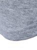 Zipper Slit Curved Hem Hooded T Shirt -  