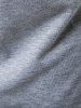 Zipper Slit Curved Hem Hooded T Shirt -  