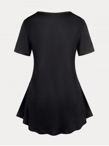 Plus Size & Curve Skull Stars Tee