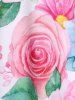 Plus Size & Curve Butterfly Rose Tank Top -  