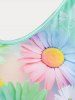 Plus Size & Curve Butterfly Sunflower Tank Top -  