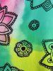 Plus Size & Curve Floral Ombre Tank Top -  