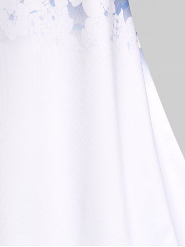 Floral Ombre Tee and Leggings Plus Size Summer Outfit