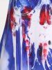 Patriotic American Flag Skulls Tank Top and Leggings Plus Size Summer Outfit -  
