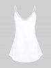 Plus Size & Curve Butterfly Print Flowy Tank Top -  