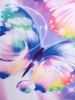 Plus Size & Curve Butterfly Print Flowy Tank Top -  