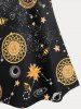 Plus Size & Curve Sun and Moon Print Flowy Tank Top -  
