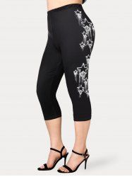 Plus Size & Curve Stars High Waisted Leggings -  