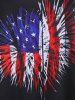 Plus Size & Curve Patriotic American Flag Print Flowy Tank Top -  