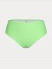 Plus Size & Curve Cinched Plaid Lace Up Swim Dress Set -  