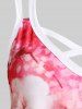 Plus Size & Curve Crisscross Sakura Print Sundress -  