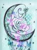Plus Size & Curve Graphic Moon Butterfly Print Tee -  