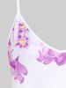 Plus Size & Curve Cottagecore Floral Flowy Tank Top -  
