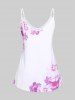 Plus Size & Curve Cottagecore Floral Flowy Tank Top -  