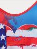 Plus Size & Curve Patriotic American Flag Print Tank Top -  