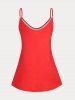 Plus Size & Curve Patriotic American Flag Print Tank Top -  